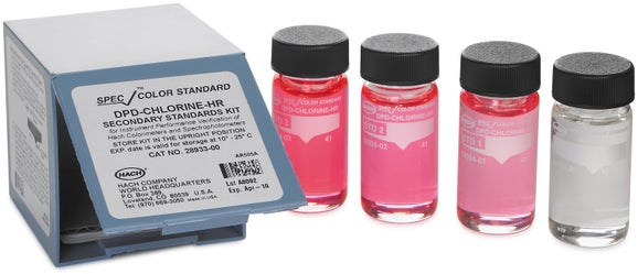 Kit de Estándares Secundarios SpecCheck Hach – Cloro (DPD)